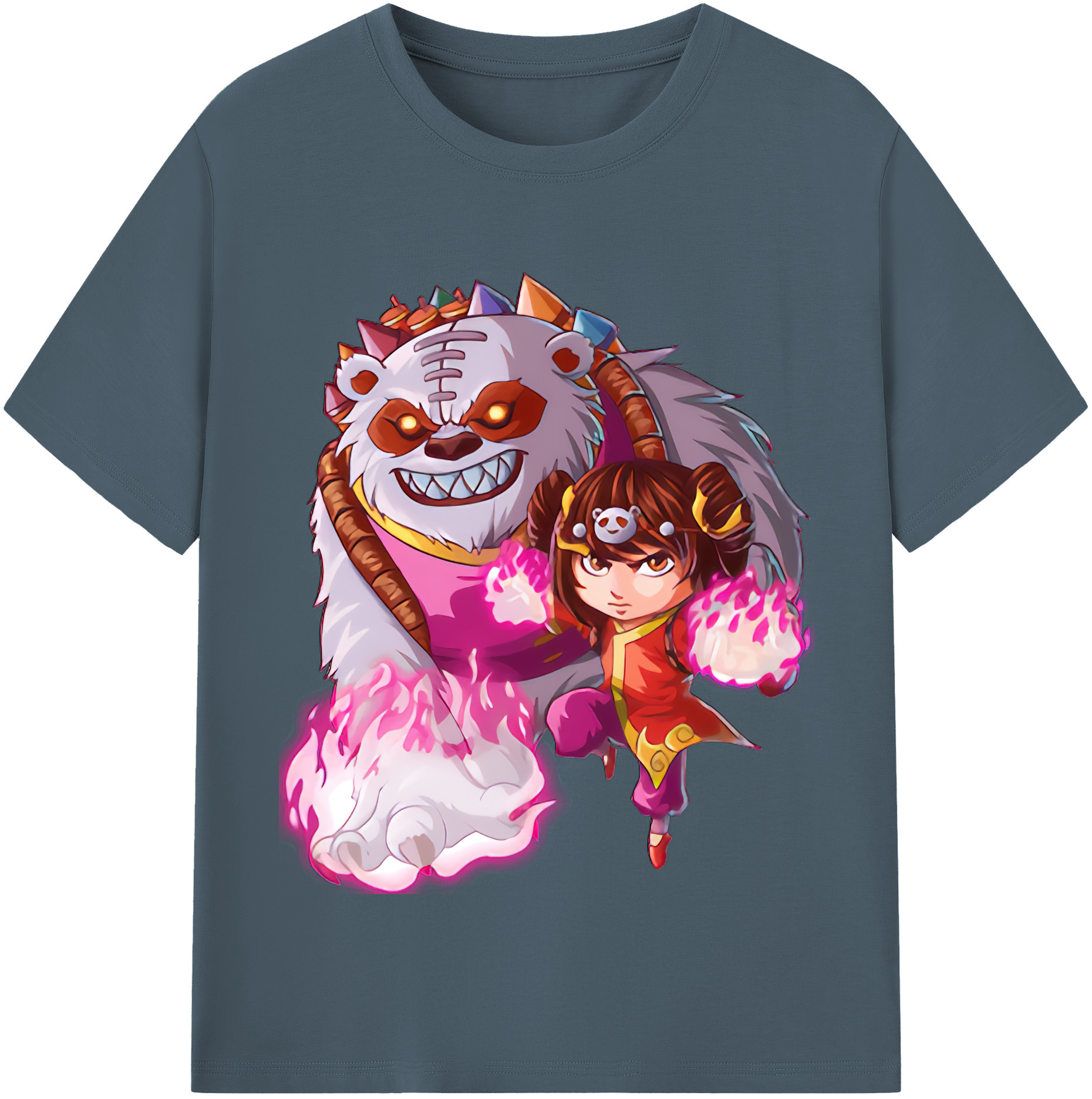 リーグ・オブ・レジェンド League of Legends LOL 綿100％半袖Tシャツ（フロントプリント）